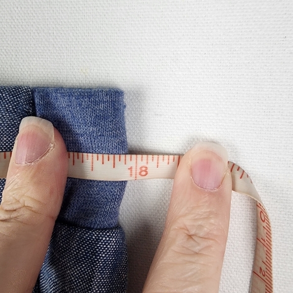 J. Jill Love Linen Chambray Blue Pull On 100% Linen Pants Size Medium Coastal - Picture 4 of 7